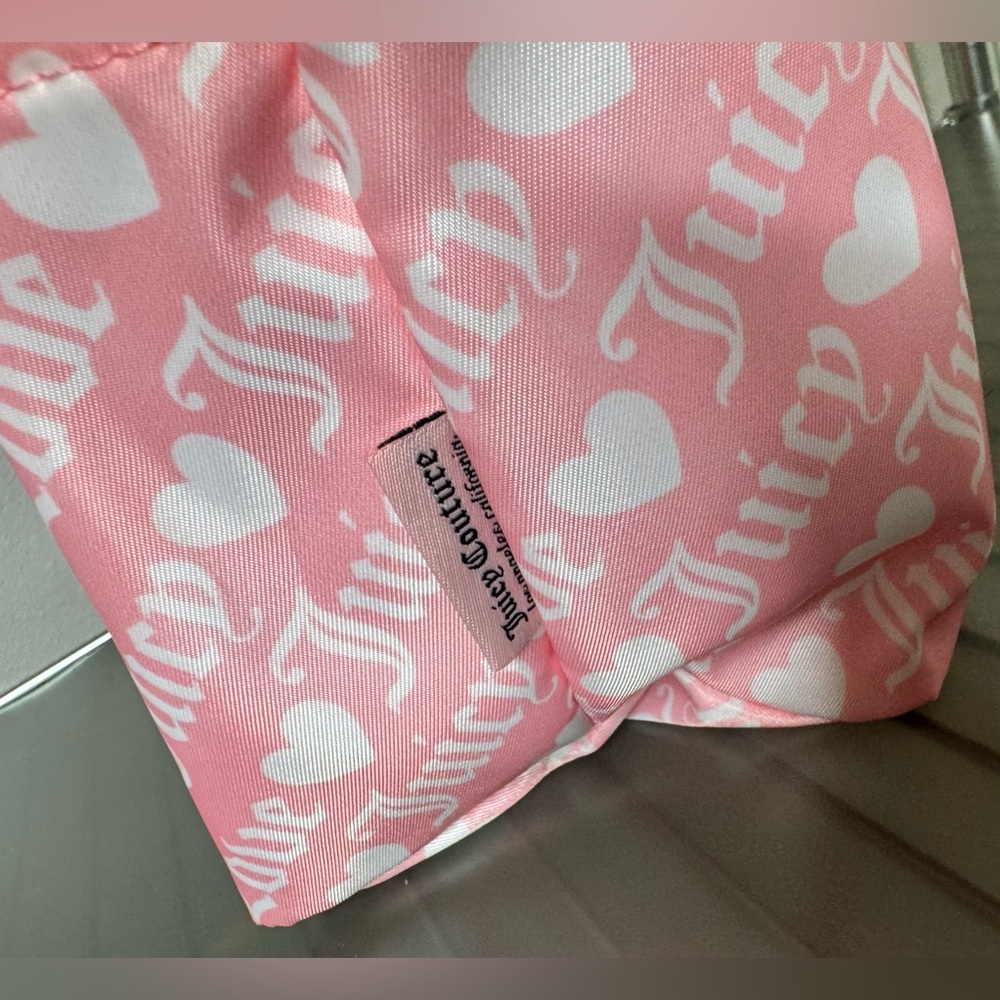 Juicy Couture logo Pink Heart Tote bag inset shoulder strap - Picture 4 of 6